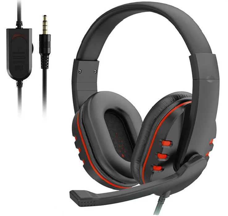 Casque Gaming & Musique Filaire 3.5mm — Micro HD, PS4/PC, 2 Coloris
