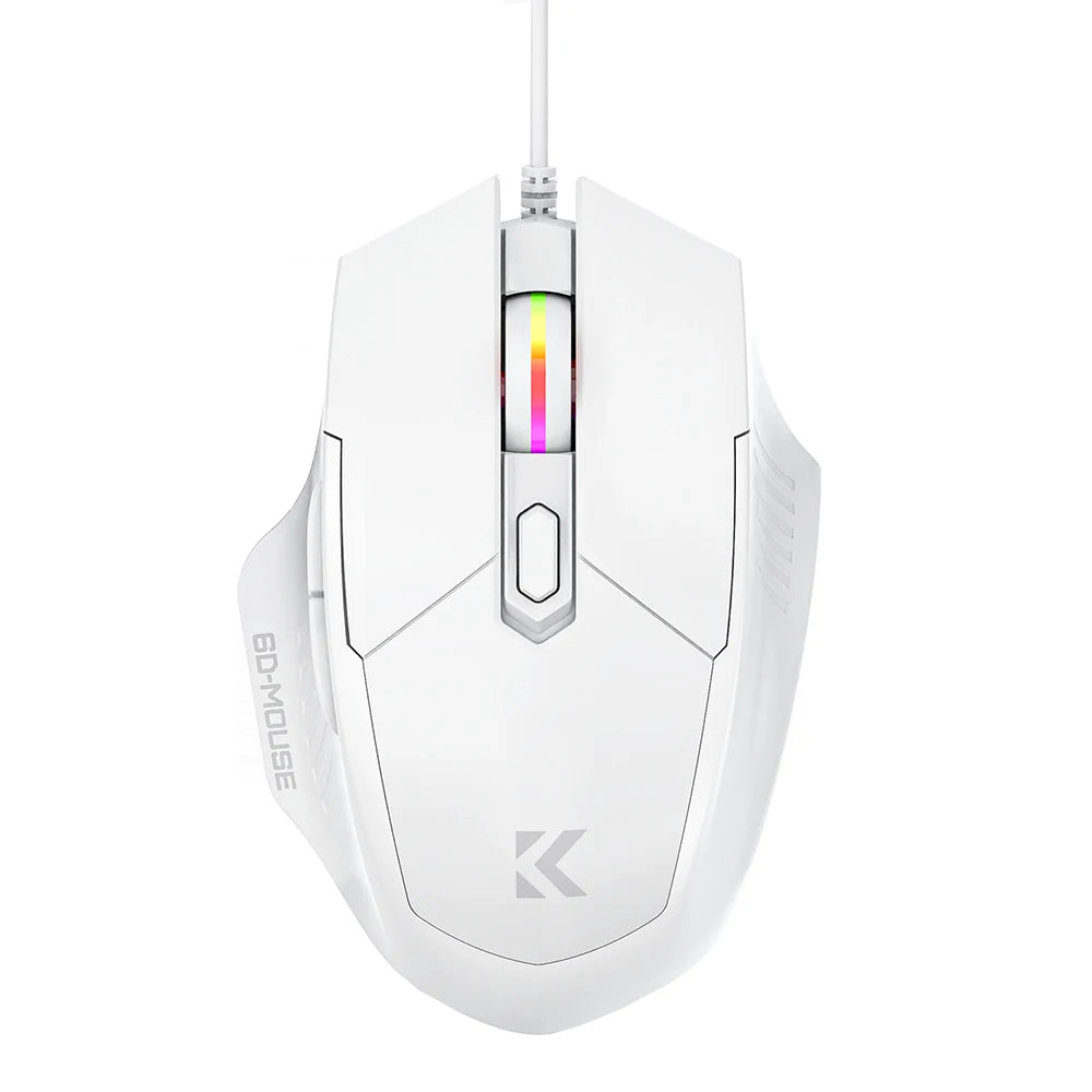 Souris Gaming Filaire Silencieuse RGB — 6 Boutons 7200 DPI