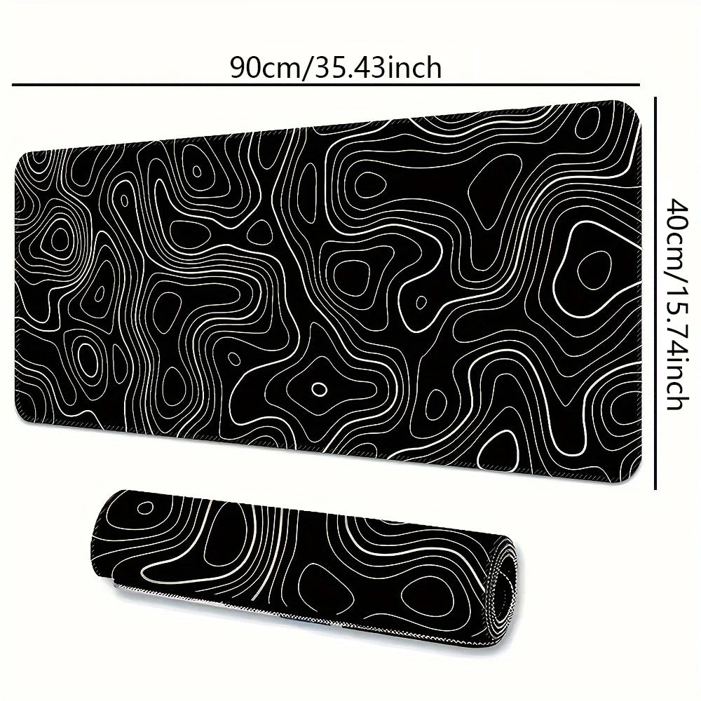 Tapis de Souris Gaming Large — Bords Cousu, Base Antidérapante, 5 Tailles