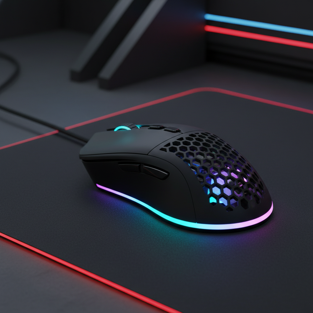 Souris Gaming Ergonomique RGB Filaire