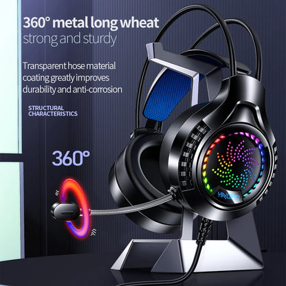 Casque Gaming RGB 7.1 — Son Surround & Micro HD
