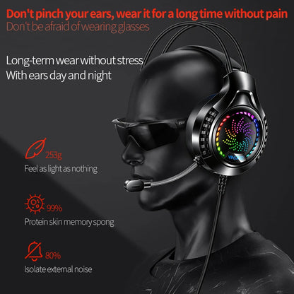Casque Gaming RGB 7.1 — Son Surround & Micro HD