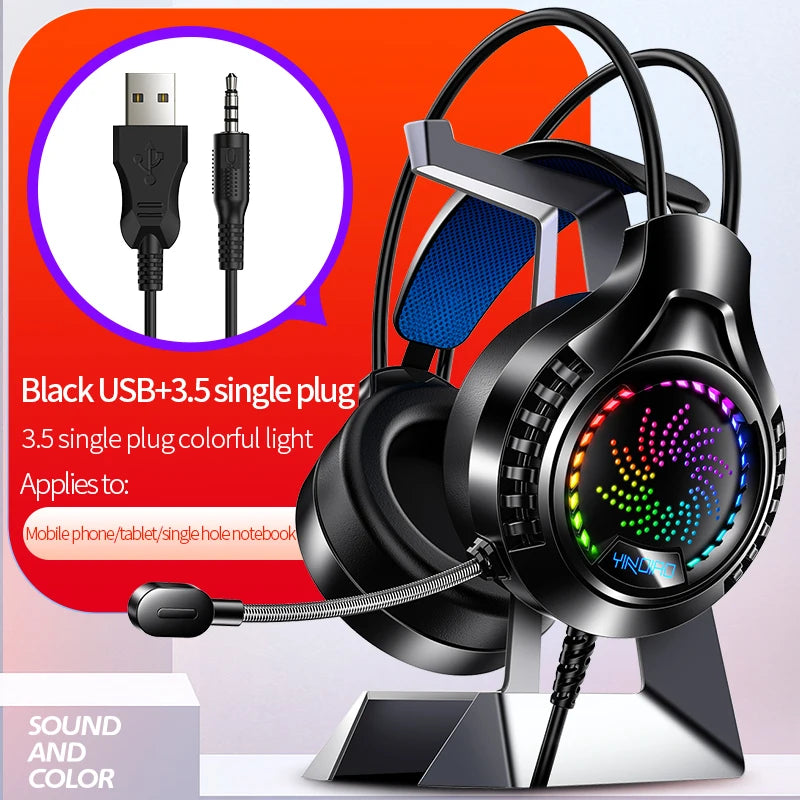 Casque Gaming RGB 7.1 — Son Surround & Micro HD