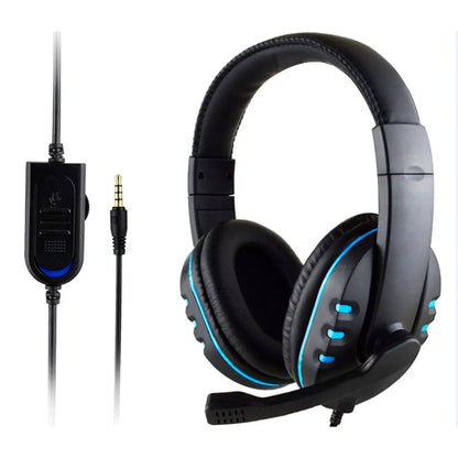 Casque Gaming & Musique Filaire 3.5mm — Micro HD, PS4/PC, 2 Coloris