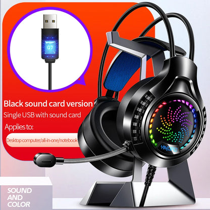 Casque Gaming RGB 7.1 — Son Surround & Micro HD