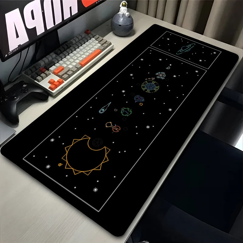 Tapis de Souris Gaming Anime Espace XXL — Système Solaire, 10 Designs, 5 Tailles