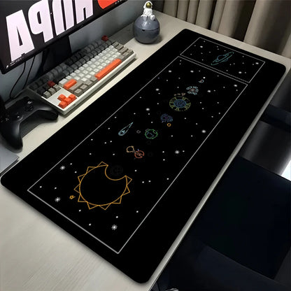 Tapis de Souris Gaming Anime Espace XXL — Système Solaire, 10 Designs, 5 Tailles