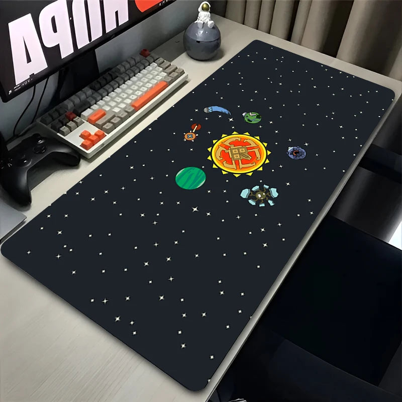 Tapis de Souris Gaming Anime Espace XXL — Système Solaire, 10 Designs, 5 Tailles