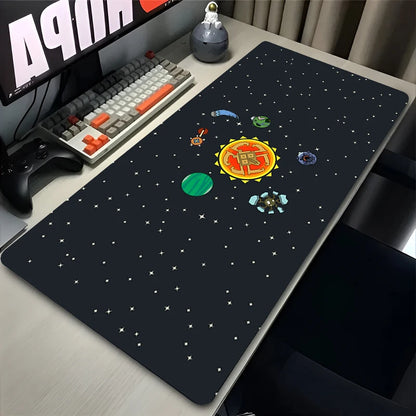 Tapis de Souris Gaming Anime Espace XXL — Système Solaire, 10 Designs, 5 Tailles