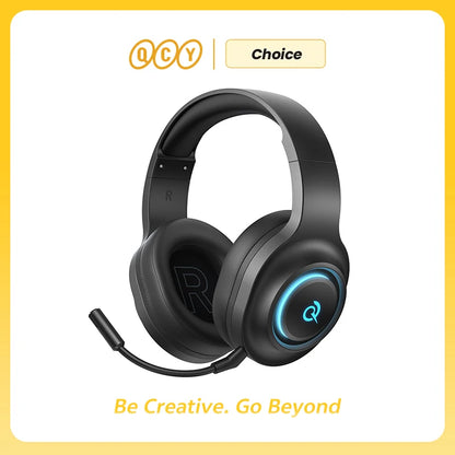 Casque Gaming QCY Heroad V200 — Bluetooth 6.0, 7.1 Surround, RGB, 240h