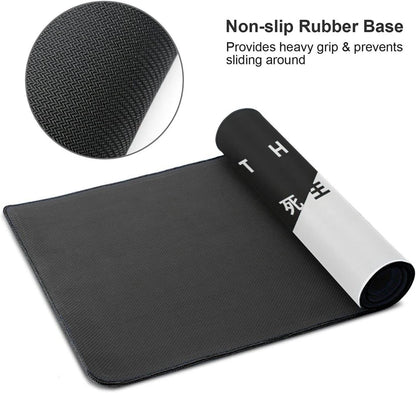 Tapis de Souris Gaming Fleurs de Cerisier — Noir & Blanc, 3 Tailles