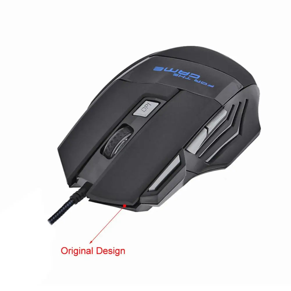 Souris Gaming Filaire RGB — 7 Boutons 5500 DPI