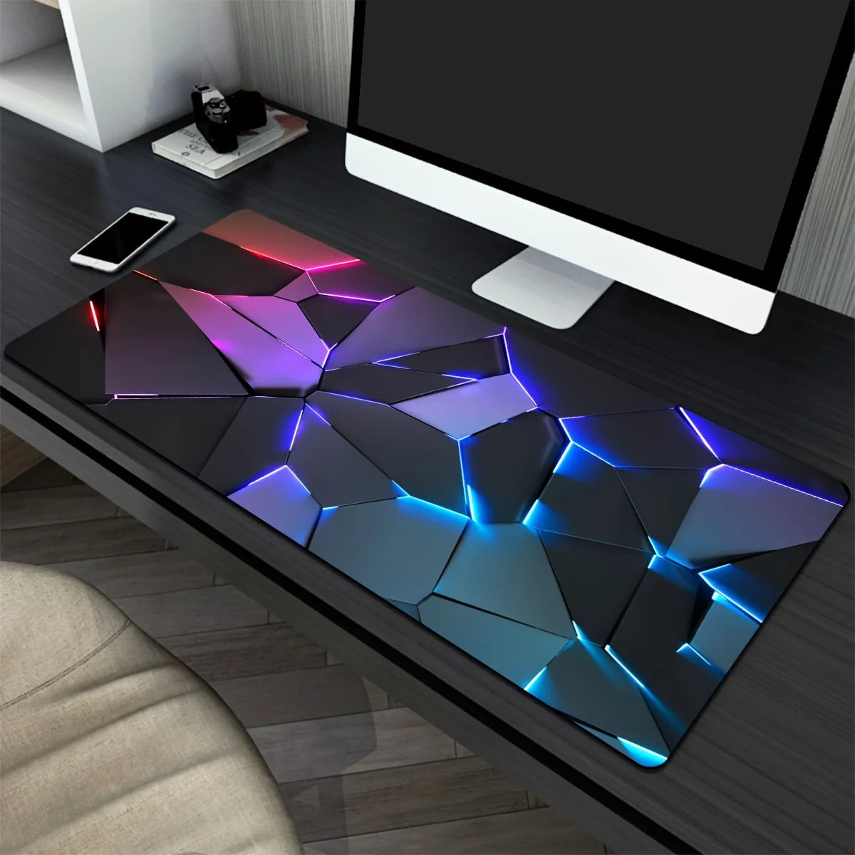 Tapis de Souris Gaming Line Geometry — Design Géométrique, 2 Styles, 10 Tailles