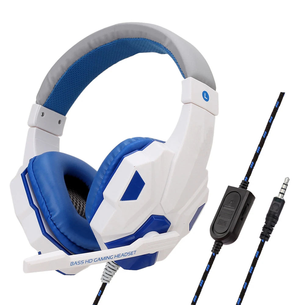 Casque Gaming Filaire Bass Stéréo — PS4, Xbox, Switch, PC, 3 Coloris