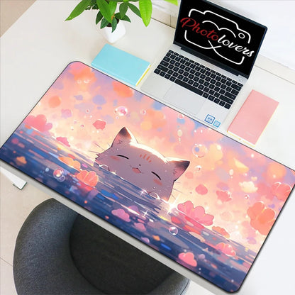 Tapis de Souris Gaming Anime Chat Kawaii — XXL, 19 Designs, 8 Tailles