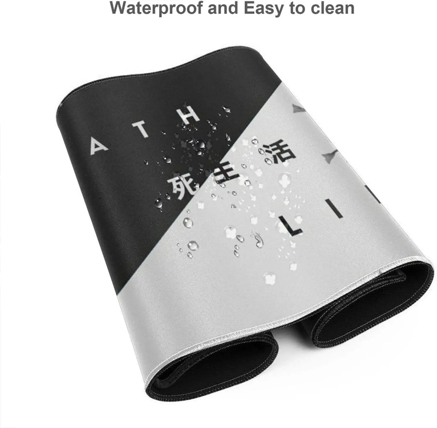 Tapis de Souris Gaming Fleurs de Cerisier — Noir & Blanc, 3 Tailles