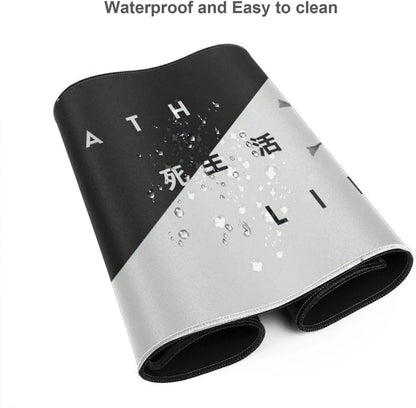 Tapis de Souris Gaming Fleurs de Cerisier — Noir & Blanc, 3 Tailles