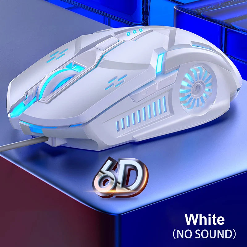 Souris Gaming G5 RGB — 6 Boutons Silencieux, 6 Coloris au Choix