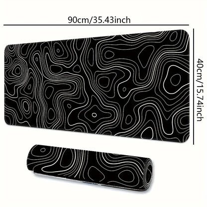 Tapis de Souris Gaming Large — Bords Cousu, Base Antidérapante, 5 Tailles