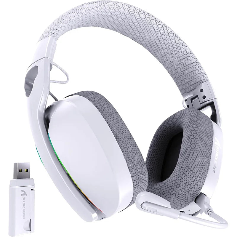 Casque Gaming ATTACK SHARK L90 — Sans Fil Ultra-Léger, 7.1 Surround, RGB, 35h