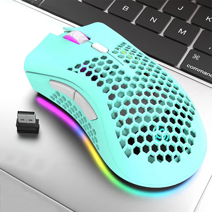 Souris Gaming sans fil RVB – Rechargeable 2,4 G