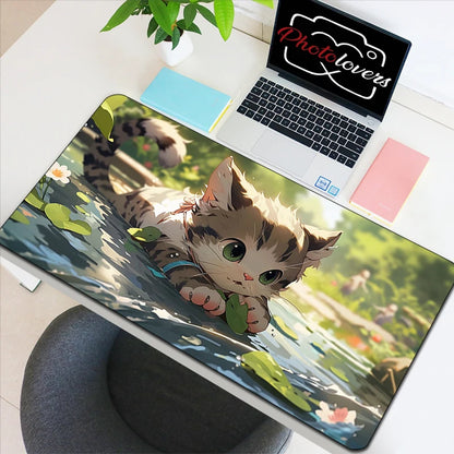Tapis de Souris Gaming Anime Chat Kawaii — XXL, 19 Designs, 8 Tailles