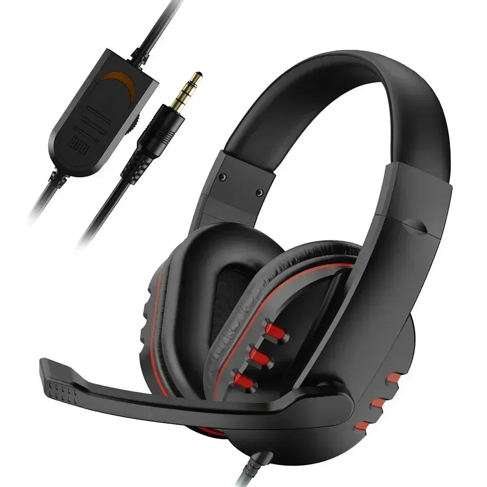 Casque Gaming Filaire 3.5mm — Micro HD, Compatible PS4/PC, 2 Coloris