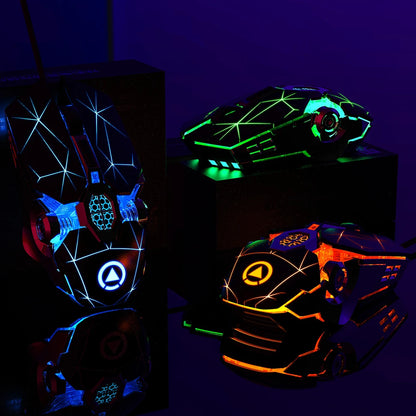 Souris Gaming Ergonomique RGB — Filaire & Silencieuse