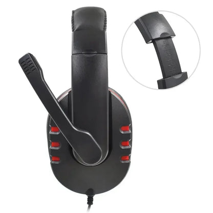 Casque Gaming Filaire 3.5mm — Micro HD, Compatible PS4/PC, 2 Coloris