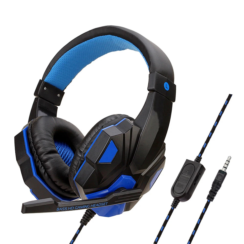 Casque Gaming Filaire Bass Stéréo — PS4, Xbox, Switch, PC, 3 Coloris