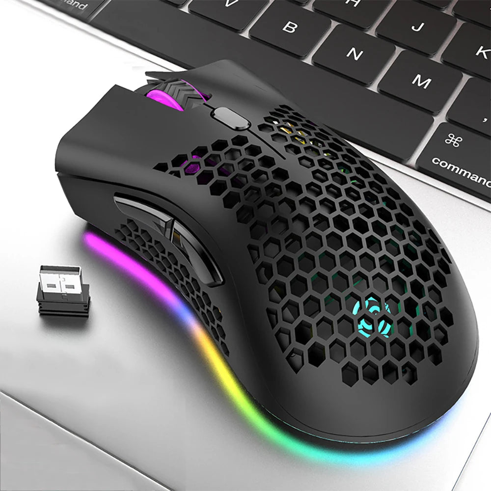 Souris Gaming sans fil RVB – Rechargeable 2,4 G