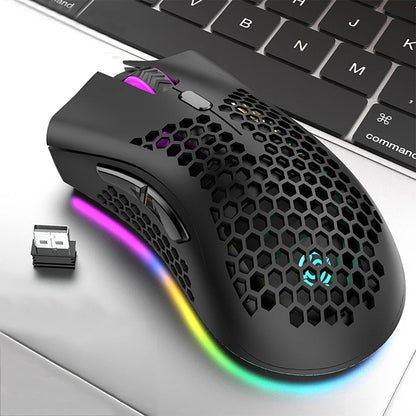 Souris Gaming sans fil RVB – Rechargeable 2,4 G
