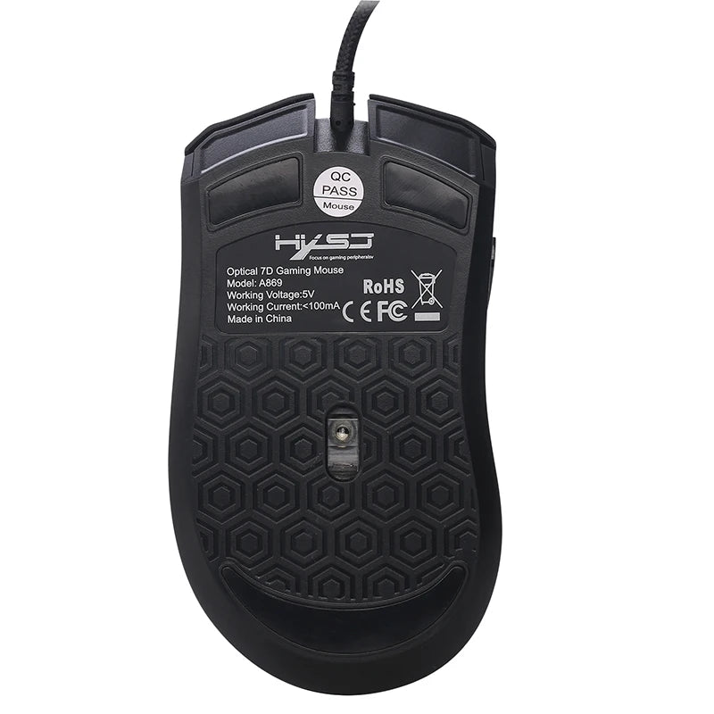 Souris Gaming Filaire LED — 7 Boutons 3200 DPI
