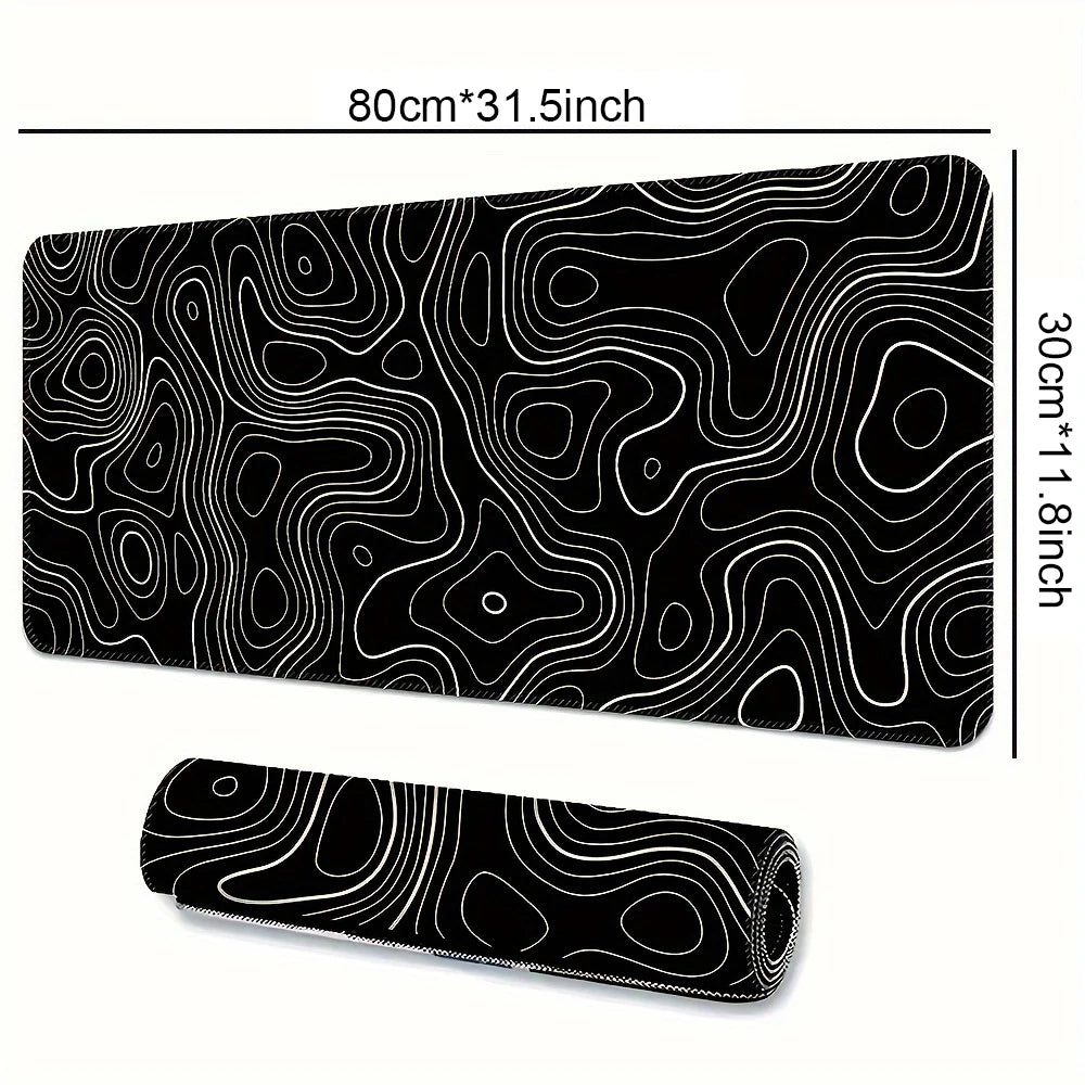 Tapis de Souris Gaming Large — Bords Cousu, Base Antidérapante, 5 Tailles