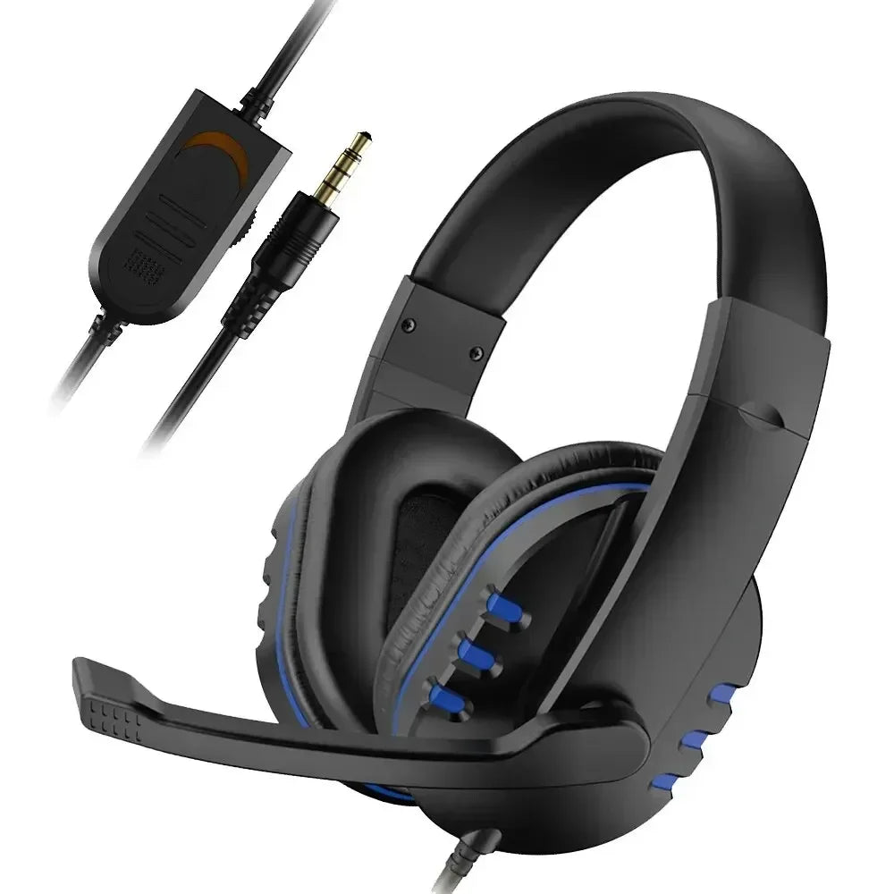 Casque Gaming Filaire 3.5mm — Micro HD, Compatible PS4/PC, 2 Coloris