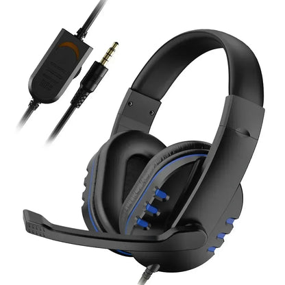 Casque Gaming Filaire 3.5mm — Micro HD, Compatible PS4/PC, 2 Coloris