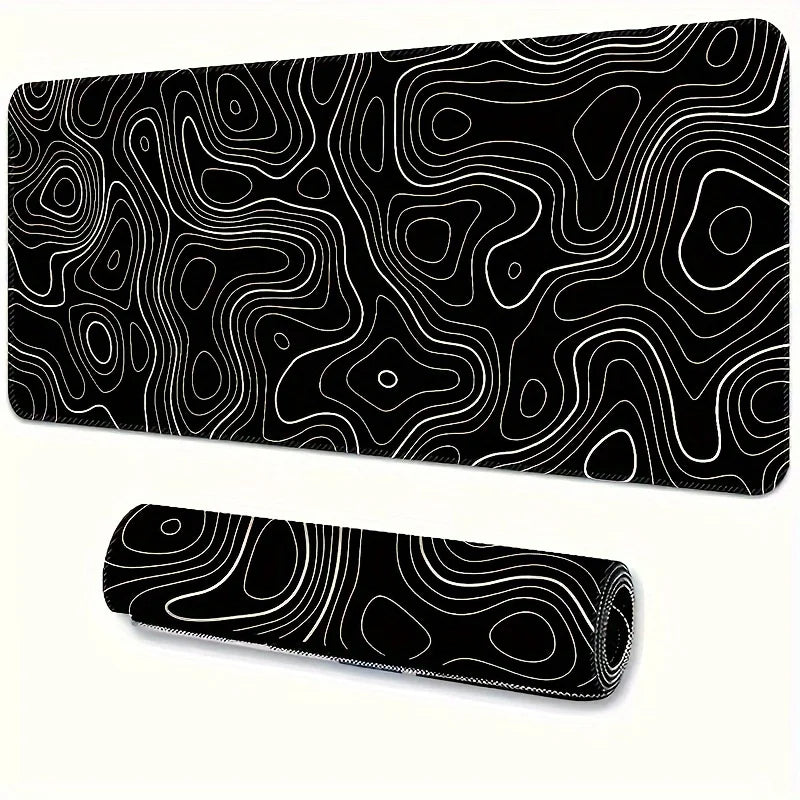 Tapis de Souris Gaming Large — Bords Cousu, Base Antidérapante, 5 Tailles
