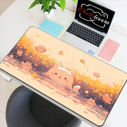 Tapis de Souris Gaming Anime Chat Kawaii — XXL, 19 Designs, 8 Tailles