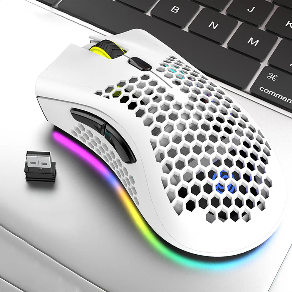 Souris Gaming sans fil RVB – Rechargeable 2,4 G