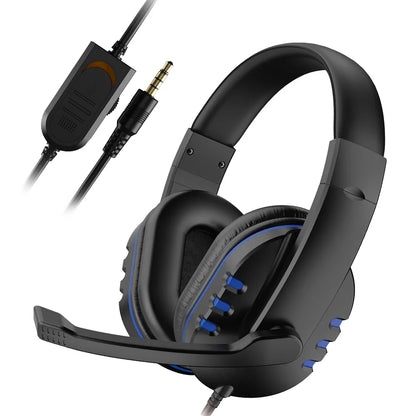 Casque Gaming & Musique Filaire 3.5mm — Micro HD, PS4/PC, 2 Coloris