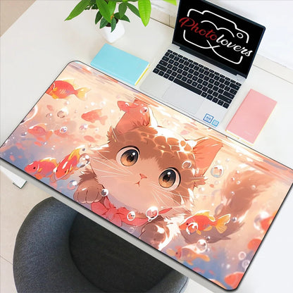 Tapis de Souris Gaming Anime Chat Kawaii — XXL, 19 Designs, 8 Tailles