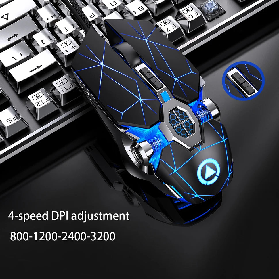 Souris Gaming Ergonomique RGB — Filaire & Silencieuse