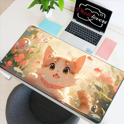 Tapis de Souris Gaming Anime Chat Kawaii — XXL, 19 Designs, 8 Tailles