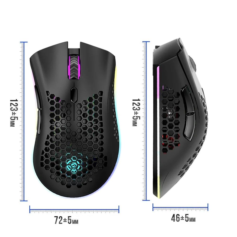 Souris Gaming sans fil RVB – Rechargeable 2,4 G