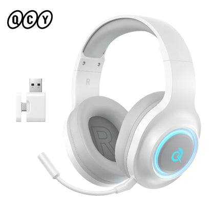 Casque Gaming QCY Heroad V200 — Bluetooth 6.0, 7.1 Surround, RGB, 240h