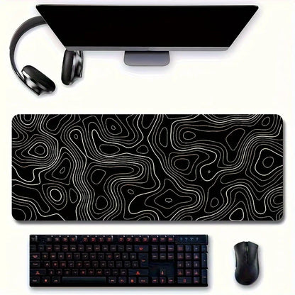 Tapis de Souris Gaming Large — Bords Cousu, Base Antidérapante, 5 Tailles