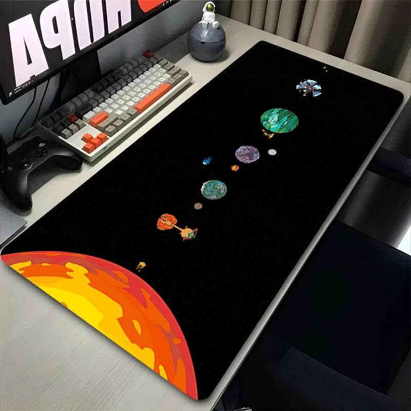 Tapis de Souris Gaming Anime Espace XXL — Système Solaire, 10 Designs, 5 Tailles