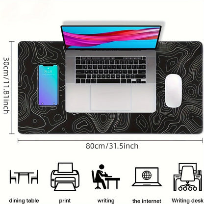 Tapis de Souris Gaming Large — Bords Cousu, Base Antidérapante, 5 Tailles