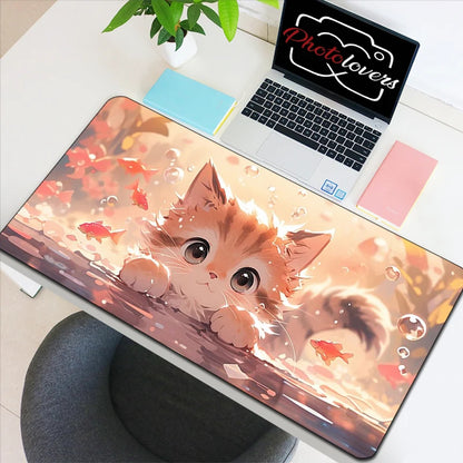 Tapis de Souris Gaming Anime Chat Kawaii — XXL, 19 Designs, 8 Tailles