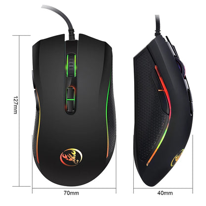 Souris Gaming Filaire LED — 7 Boutons 3200 DPI
